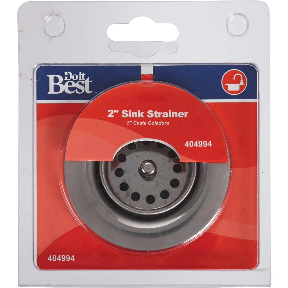 Do it 2 In. to 2-1/2 In. Jr. Duo Chrome Basket Strainer Assembly Image 2