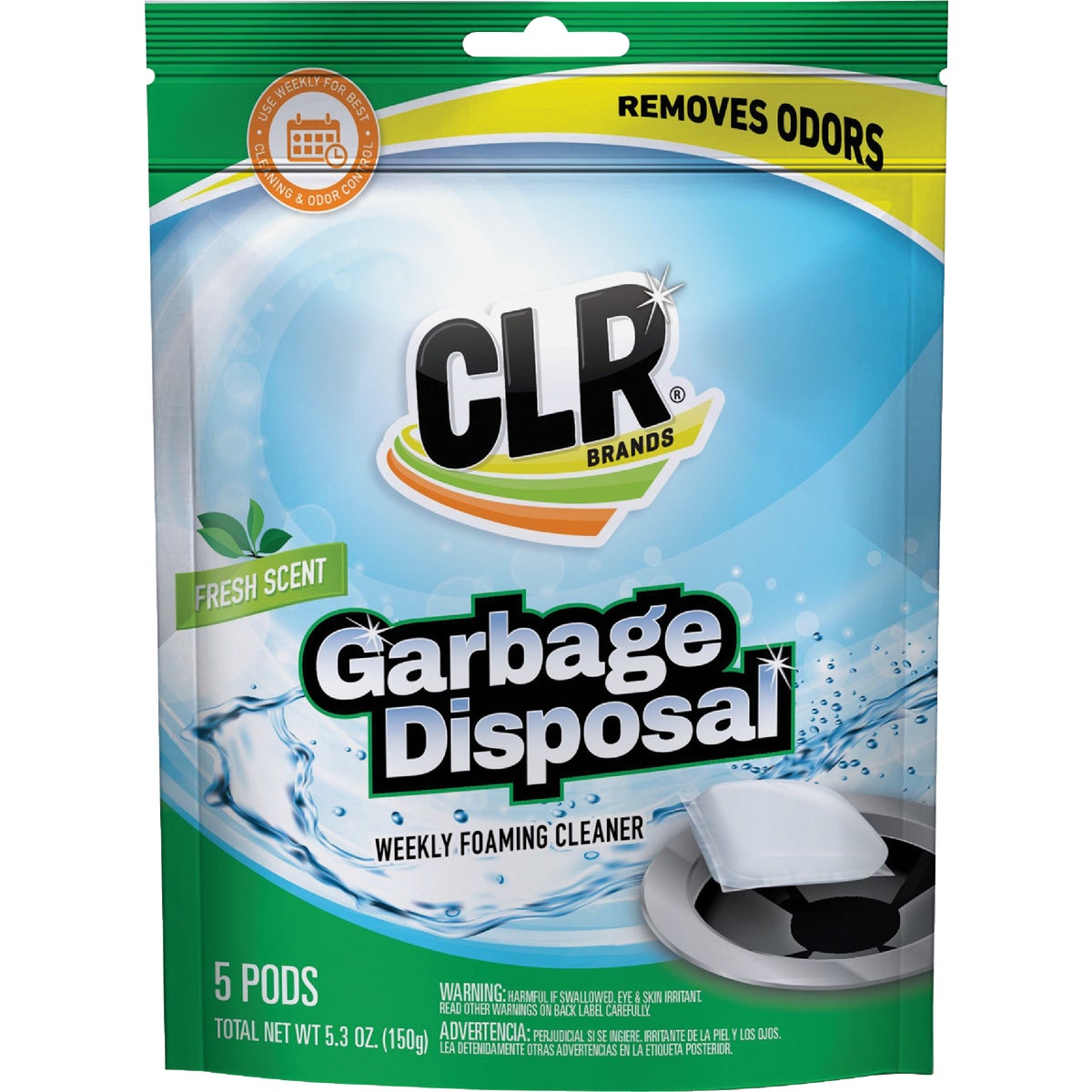 CLR Brands Fresh & Clean Foaming Garbage Disposer Cleaner Pods (5-Count)