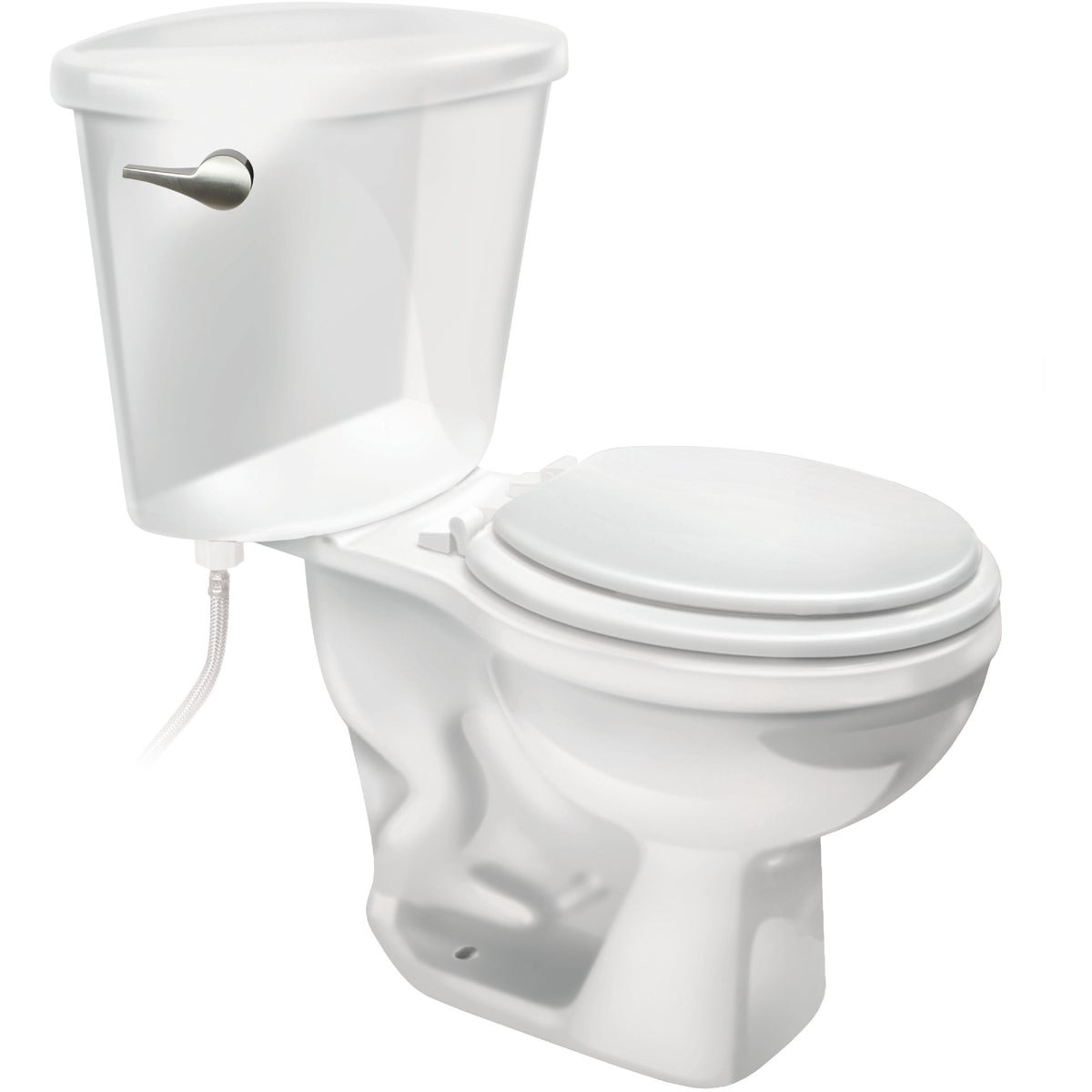 Fluidmaster Perfect Fit Brushed Nickel Toilet Tank Lever Image 4