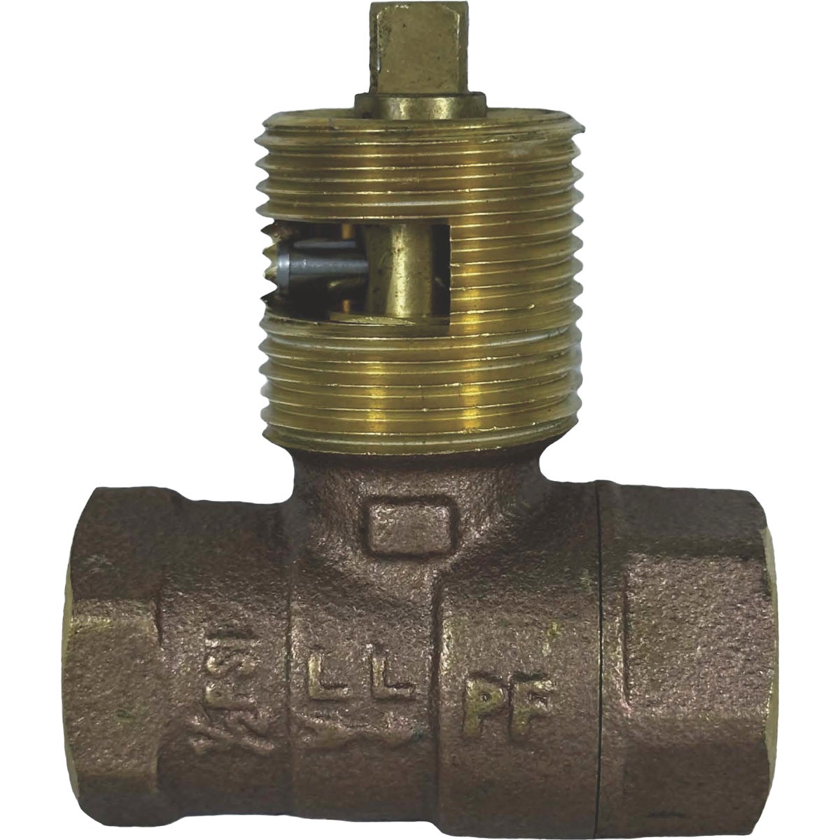 Blue Flame 1/2 In. Brass Quarter-Turn Straight Ball Gas Valve