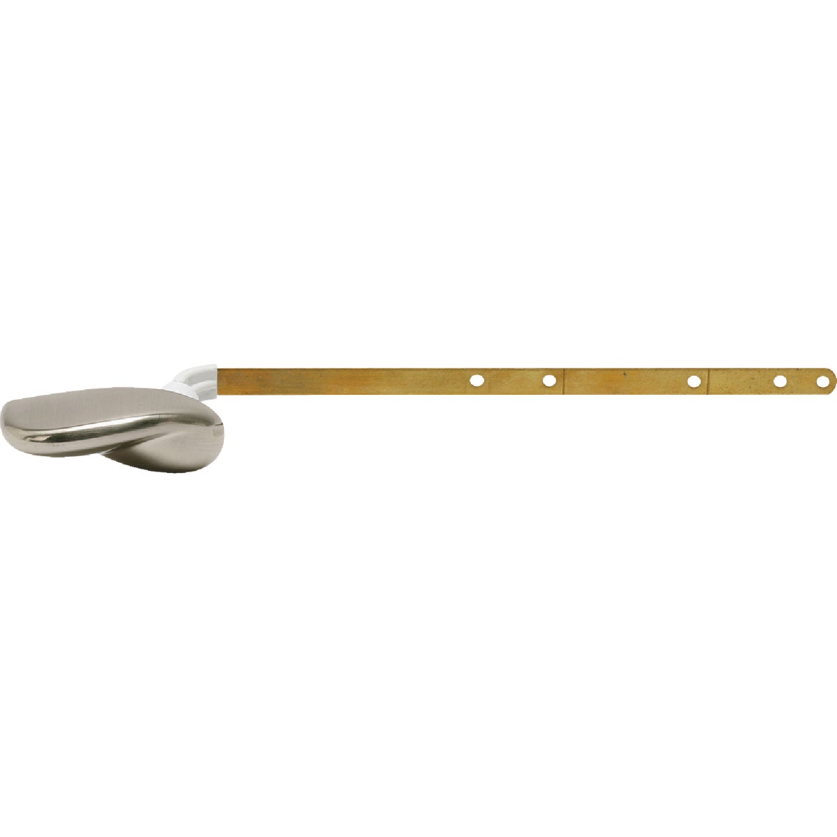 Fluidmaster Sure-Fit Brushed Nickel Tank Lever with Metal Arm
