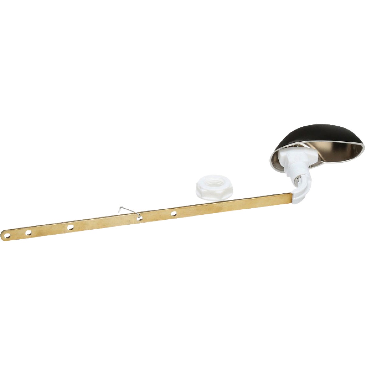 Fluidmaster Sure-Fit Brushed Nickel Tank Lever with Metal Arm Image 5