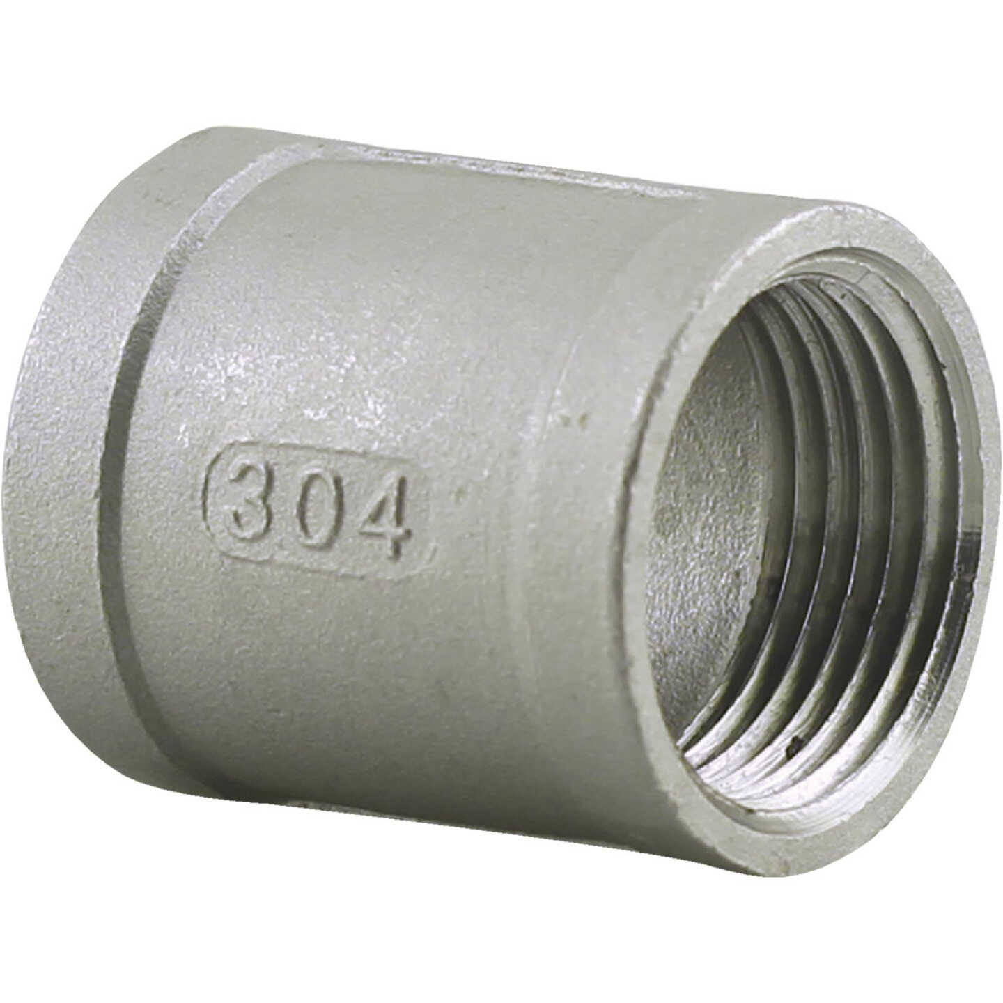 PLUMB-EEZE 3/4 In. FIP Stainless Steel Coupling Image 1
