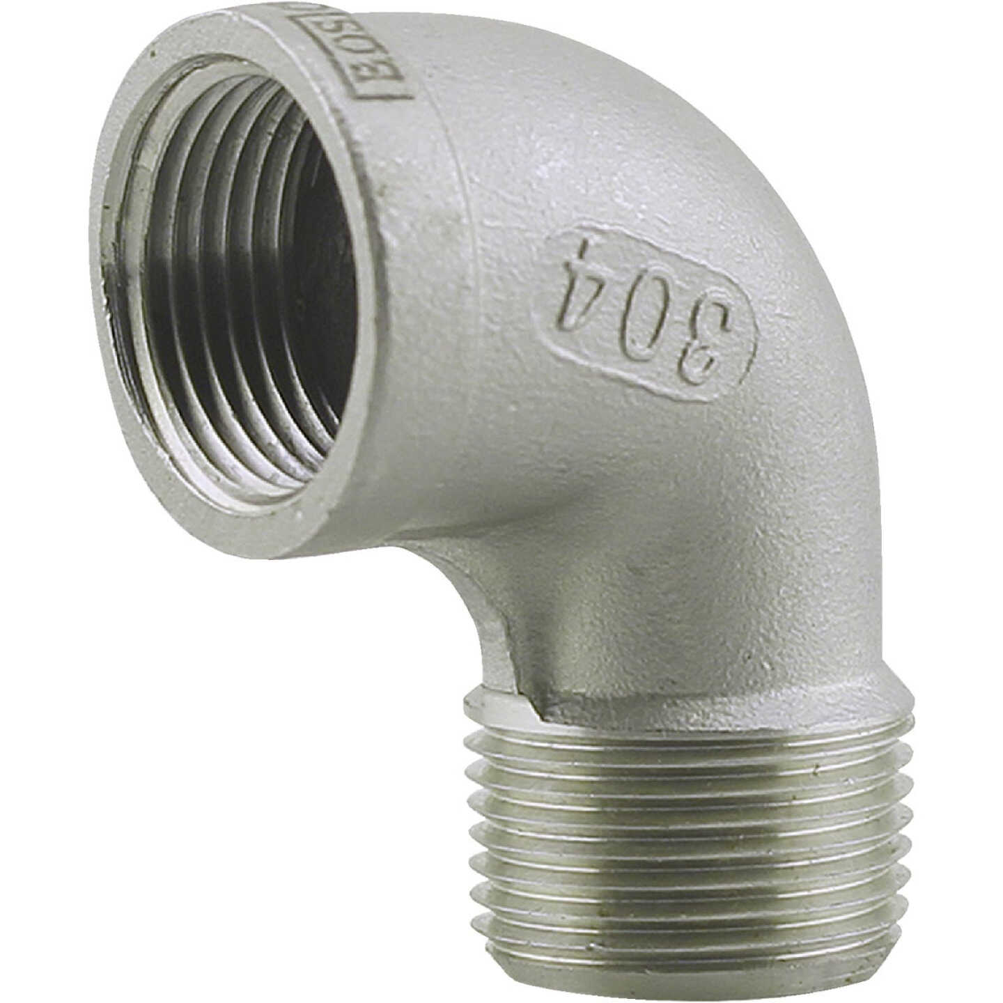 PLUMB-EEZE 1 In. FIP 90 Deg. Stainless Steel Street Elbow (1/4 Bend) Image 1