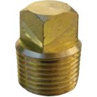 Lasco 3/8 In. MPT Brass Square Head Plug Image 1