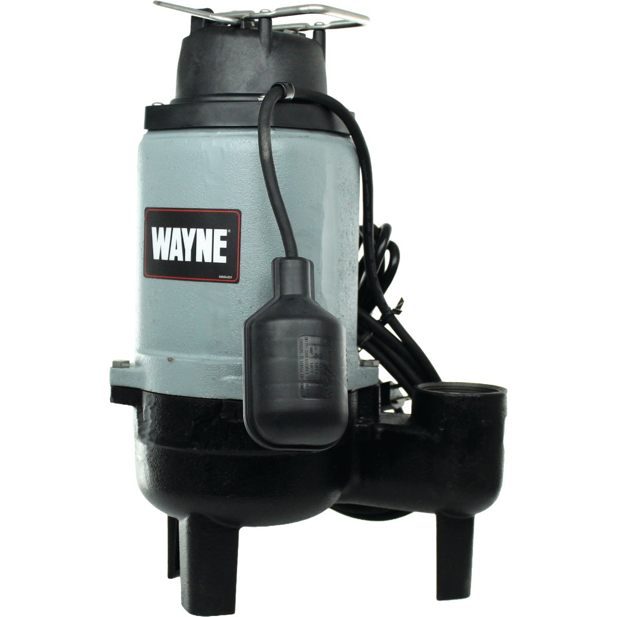 Wayne 1/2 H.P. Cast Iron Sewage Ejector Pump with Piggyback Tether Switch Image 3