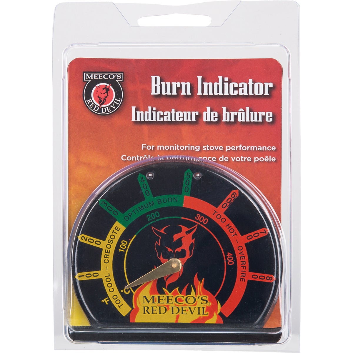 Meeco's Red Devil Porcelain Steel Stove Thermometer