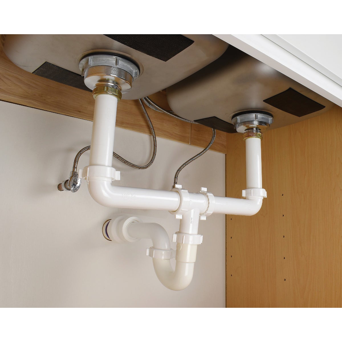 Keeney 1-1/2 In. x 12 In. White Plastic Flanged Sink Tailpiece Image 2