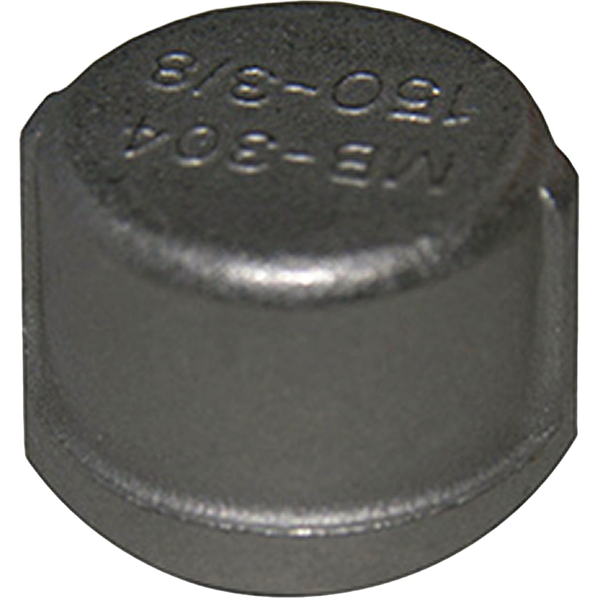 Lasco 3/8 In. Female Iron Pipe 301 Stainless Steel Cap Image 1