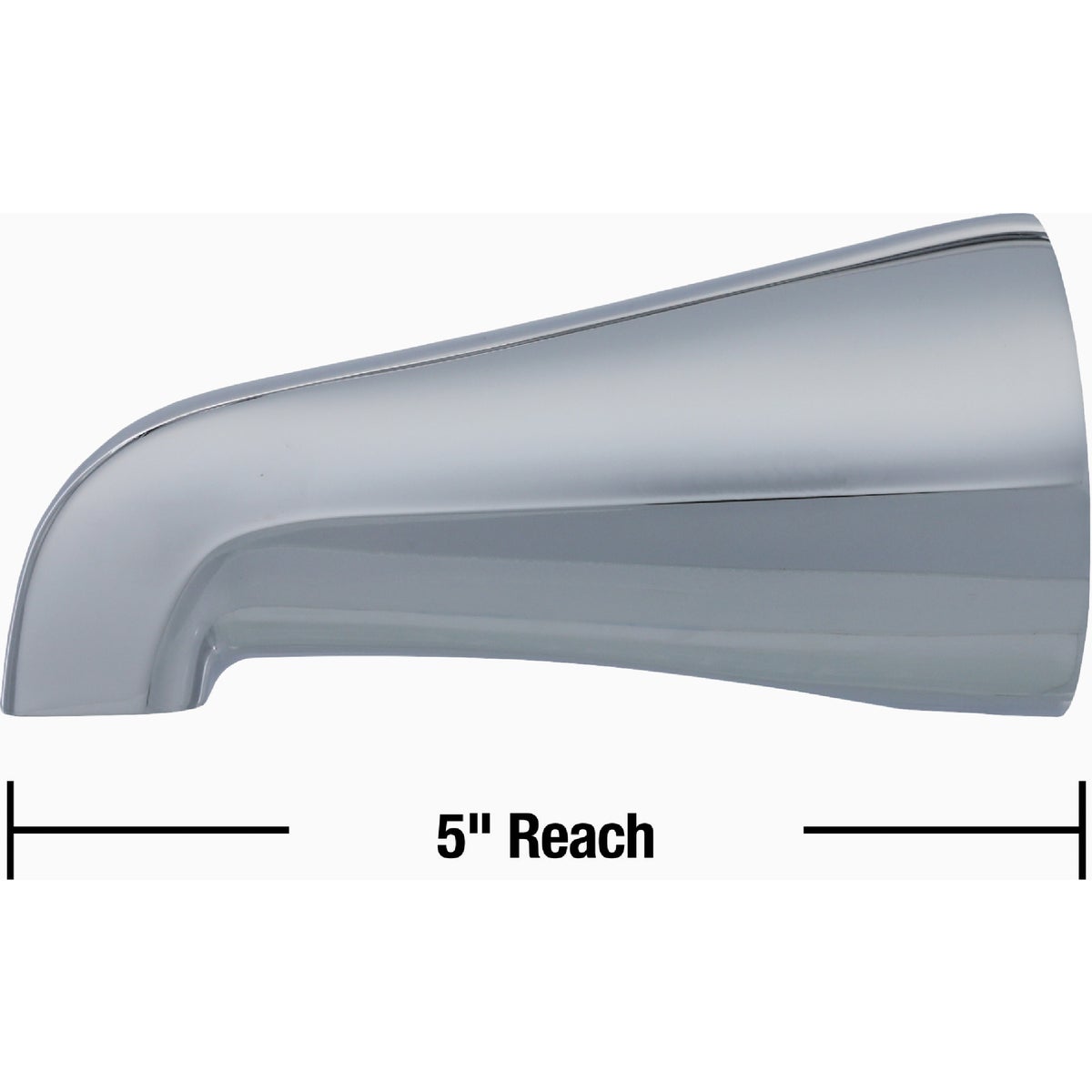 Danco 1/2 In. Slip-Fit Chrome Bathtub Spout Image 5