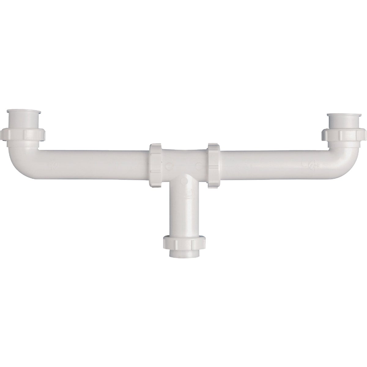 Keeney 1-1/2 In. x 16 In. White Polypropylene Center Outlet Waste Image 1
