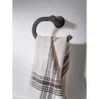 Moen Mikah Matte Black Towel Ring Image 2