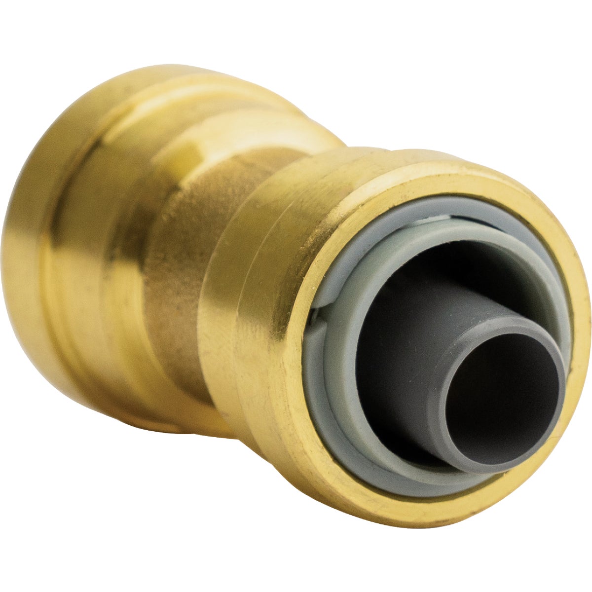 QuickFitting 1/2 In. x 1/2 In. Push-to-Connect Brass Polybutylene Transition (Conversion) Coupling