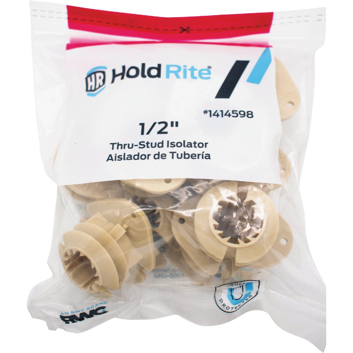 HoldRite 1/2 In. CTS Plastic Through-Stud Tube Isolator Insert (10-Pack) Image 2