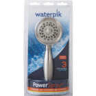 Waterpik PowerSpray 3-Spray 2.5 GPM Brushed Nickel Hand-Held Shower Image 2