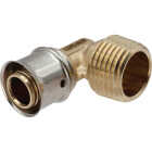 SharkBite 1/2 In. x 1/2 In. MNPT PEX Press Brass Adapter Elbow Image 1