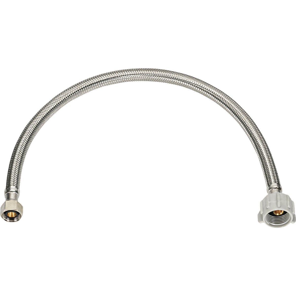 Homewerks 3/8 In. OD X 7/8 In. BC X 16 In. Braided Stainless Steel Toilet Supply Line