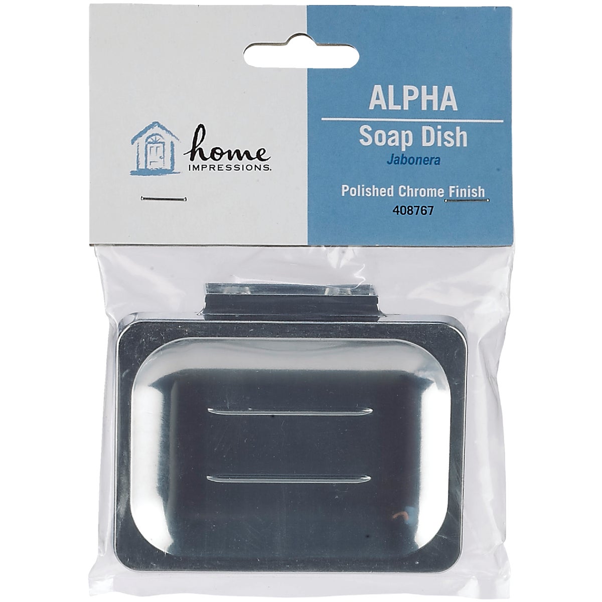 Home Impressions Alpha Chrome Soap Dish Image 2