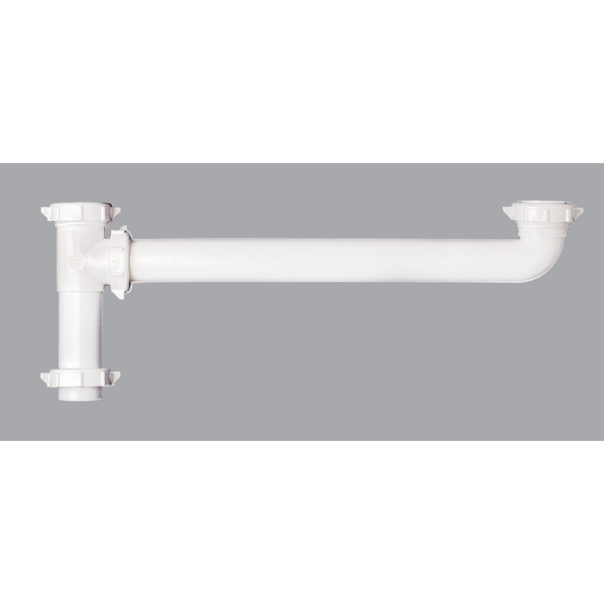 Keeney 1-1/2 In. x 16 In. White Polypropylene End Outlet Waste Image 1