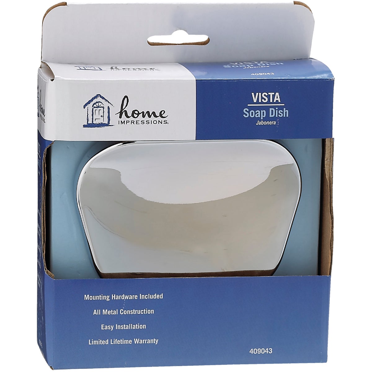 Home Impressions Vista Chrome Soap Dish Image 2