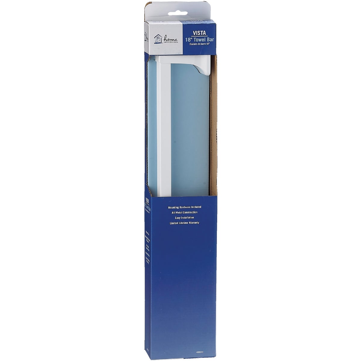 Home Impressions Vista 18 In. White Towel Bar Image 2
