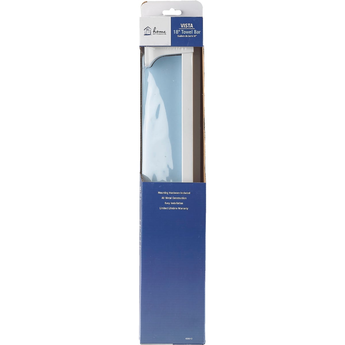 Home Impressions Vista 18 In. White Towel Bar Image 4