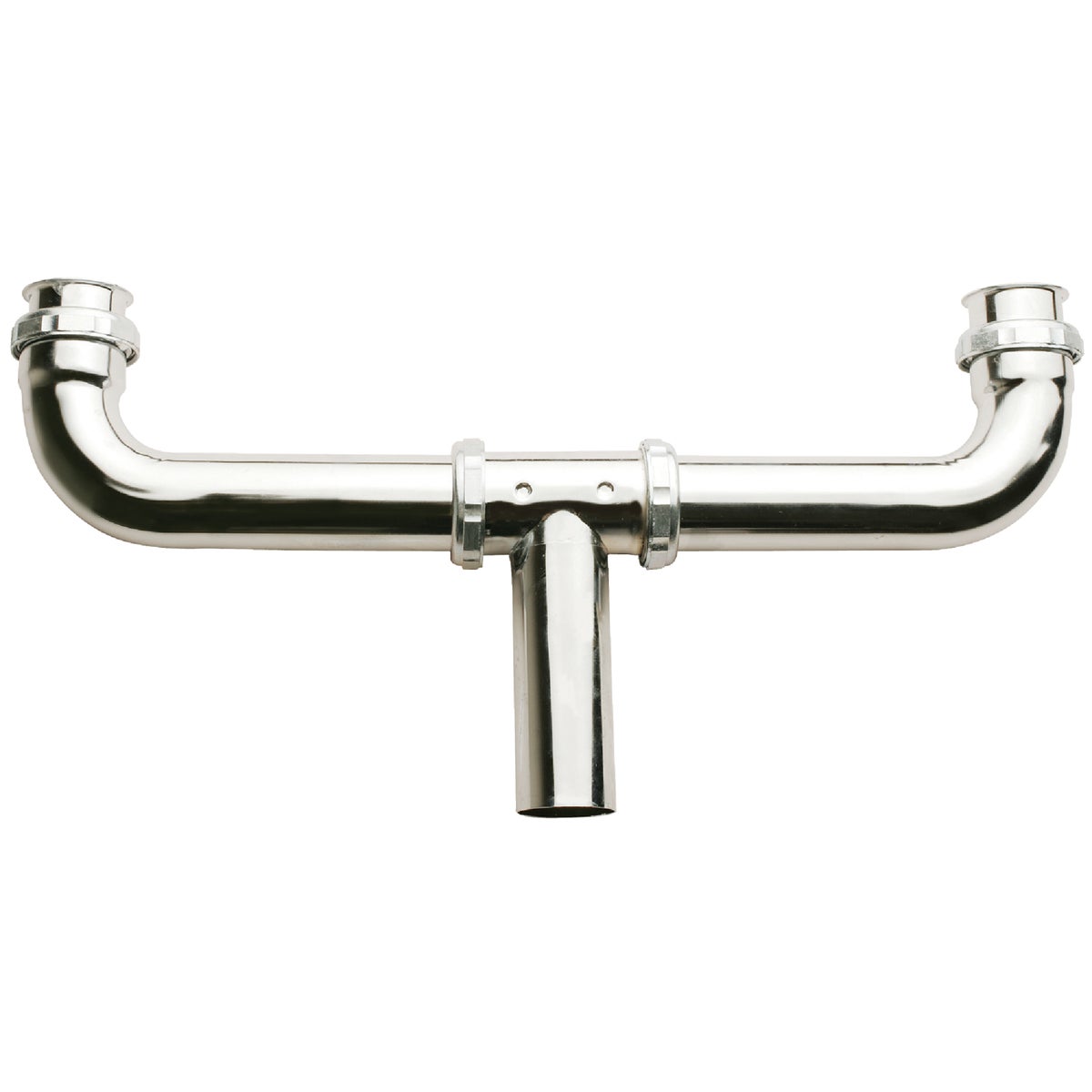 Do it Best 1-1/2 In. x 16 In. Chrome Plated Center 22 Gauge Outlet Continuous Waste Image 1