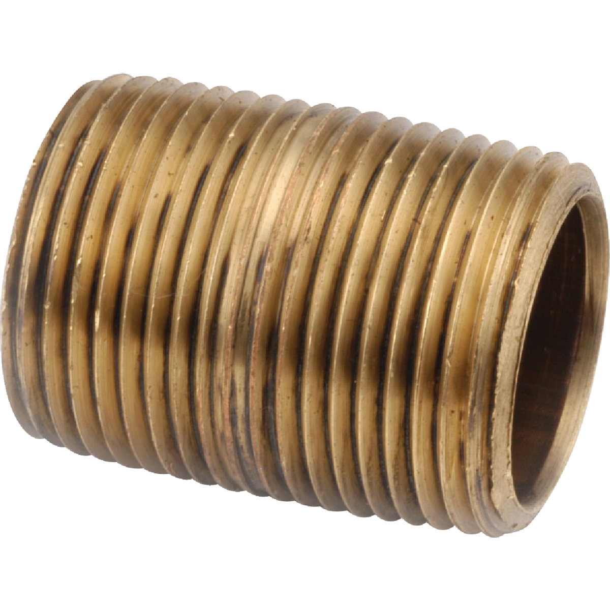 Anderson Metals 3/8 In. x Close Red Brass Nipple Image 1