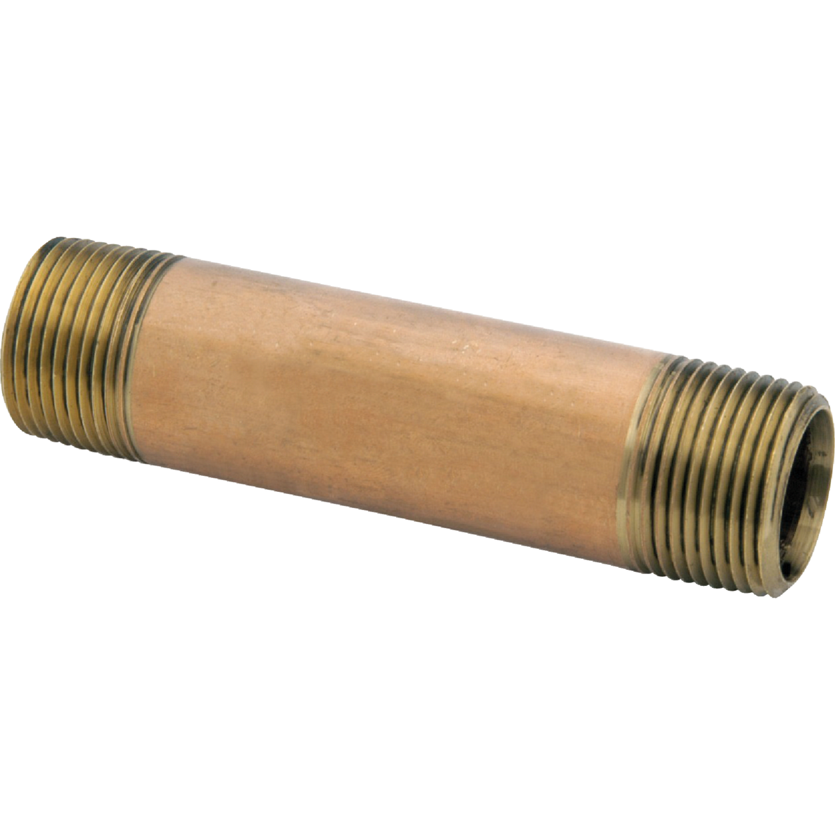 Anderson Metals 1/4 In. x 4 In. Red Brass Nipple Image 1