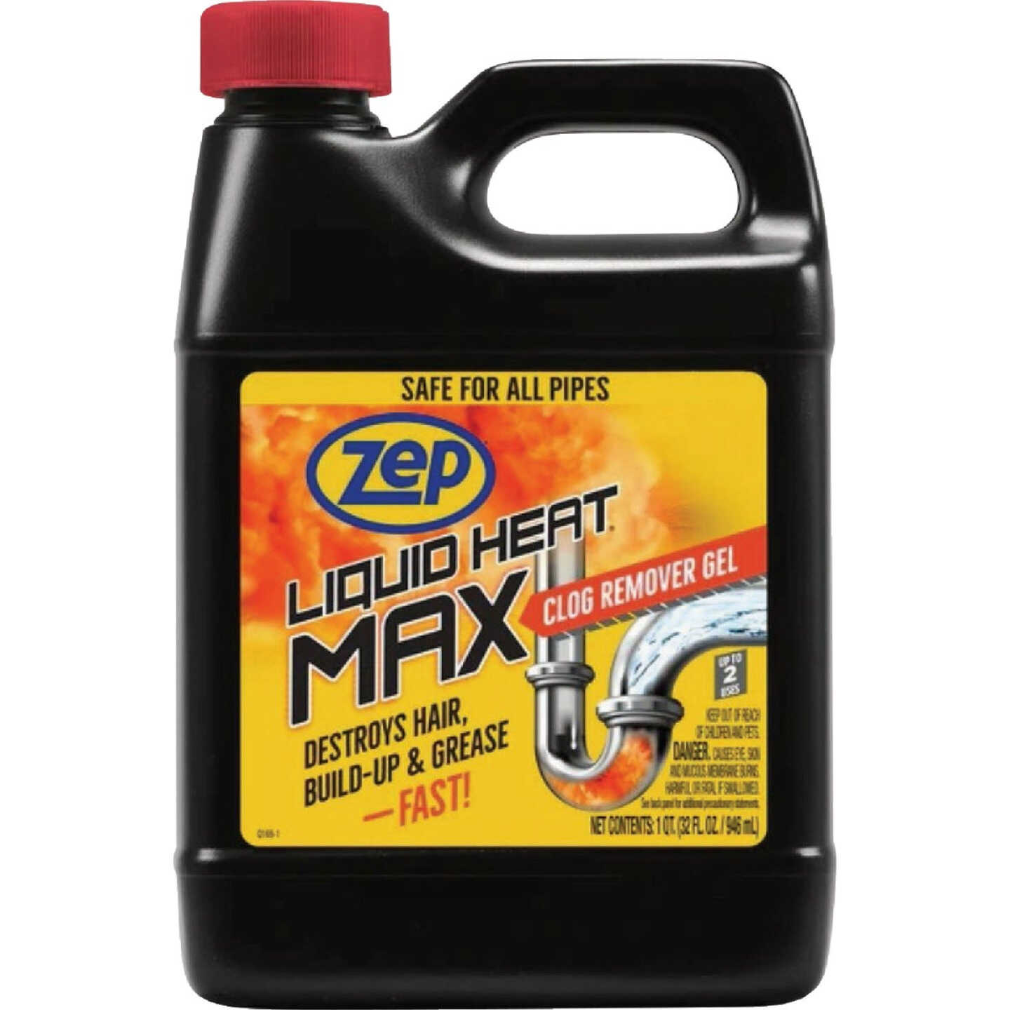 Zep Liquid Heat Max 32 Oz. Clog Remover Gel Image 1