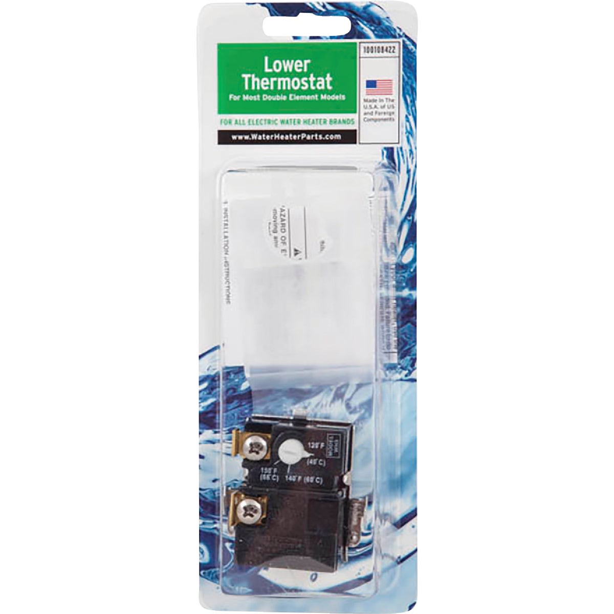 Reliance (WH9) Lower Electric Water Heater Thermostat For 2-Element Models