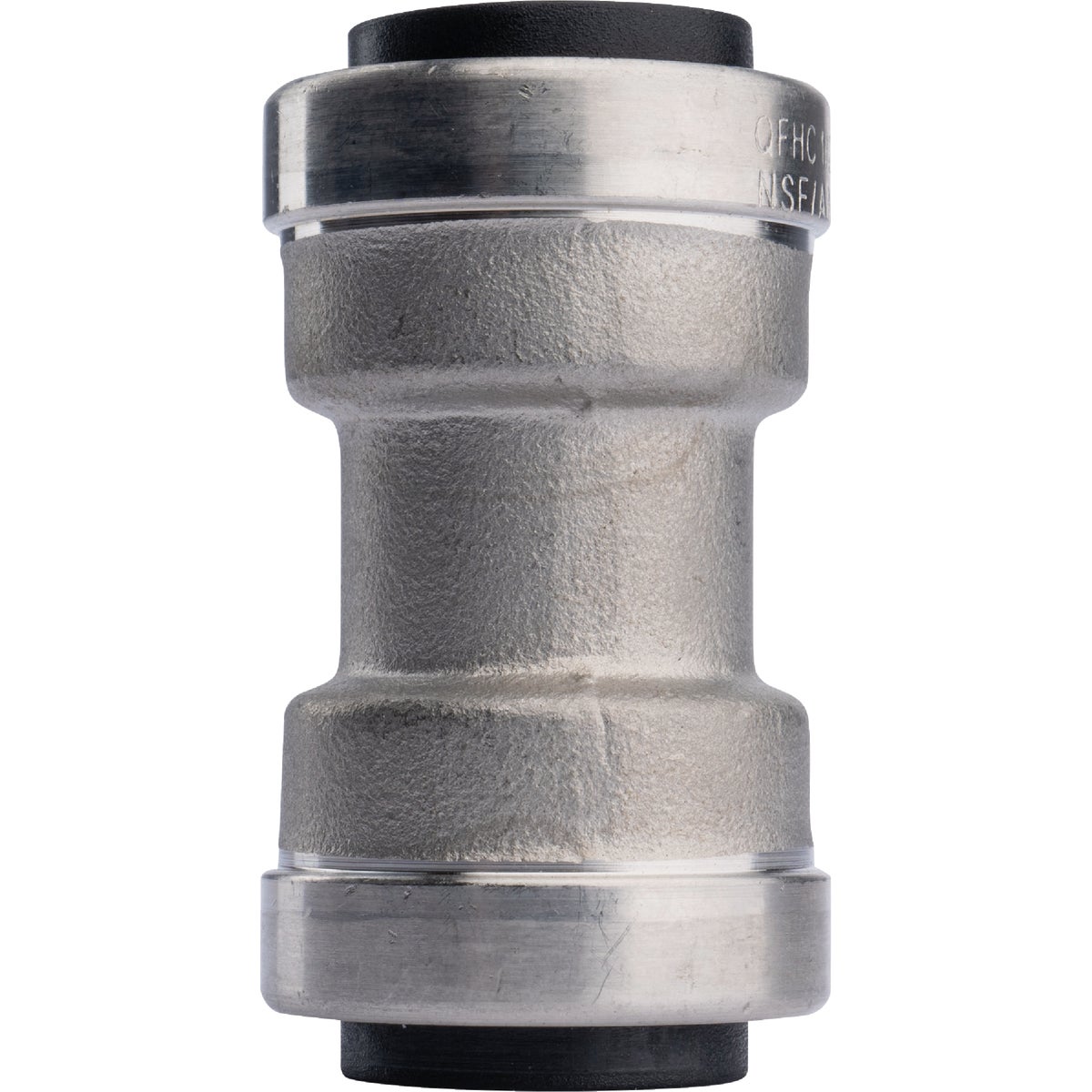 QuickFitting 1/2 In. Push-to-Connect Stainless Steel Straight Coupling Image 4