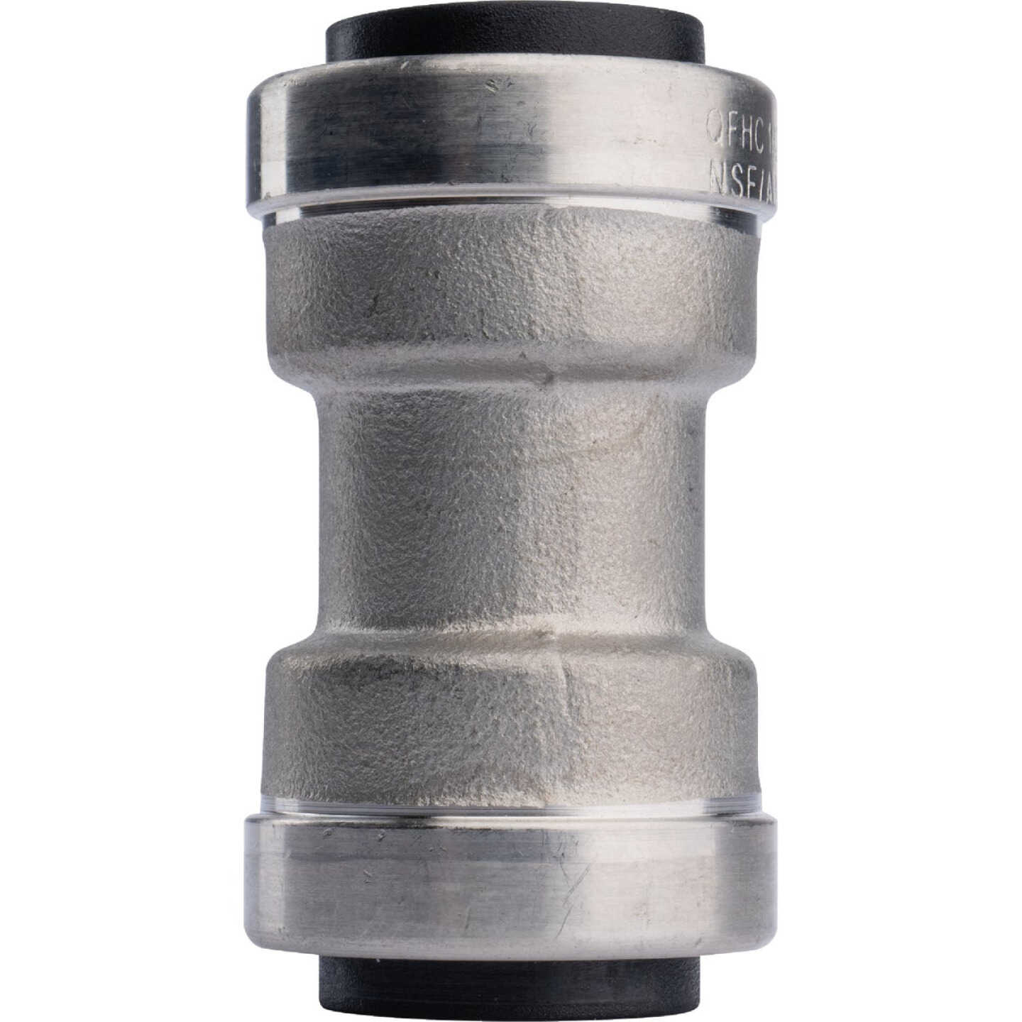 QuickFitting 1/2 In. Push-to-Connect Stainless Steel Straight Coupling Image 4