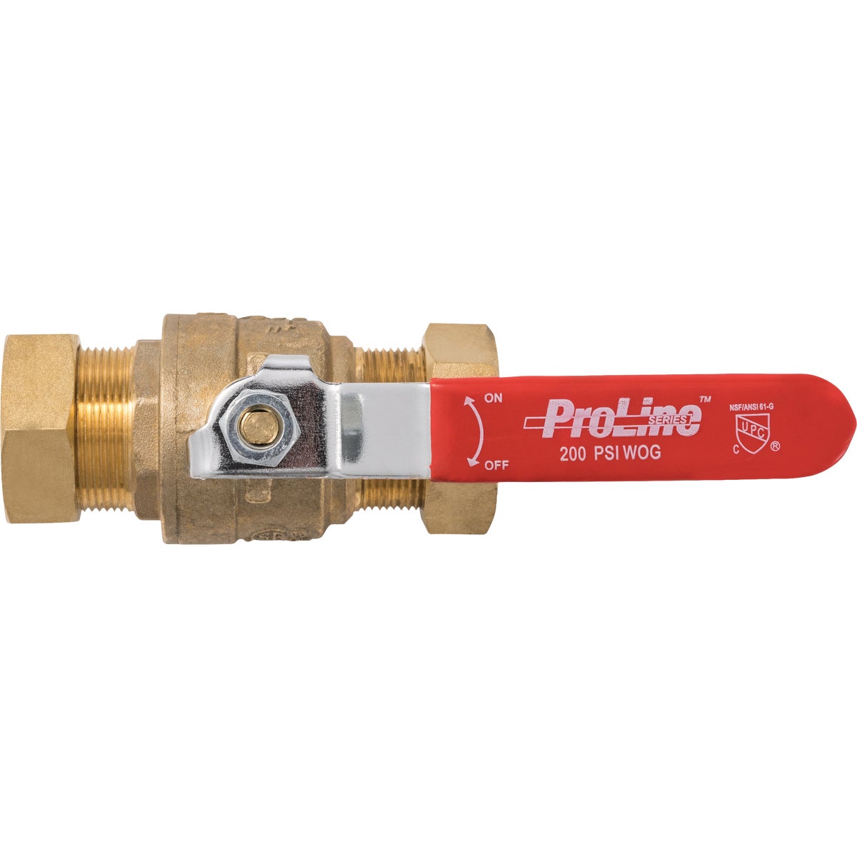 ProLine 1 In. COMP x 1 In. COMP Brass Ball Valve Image 3
