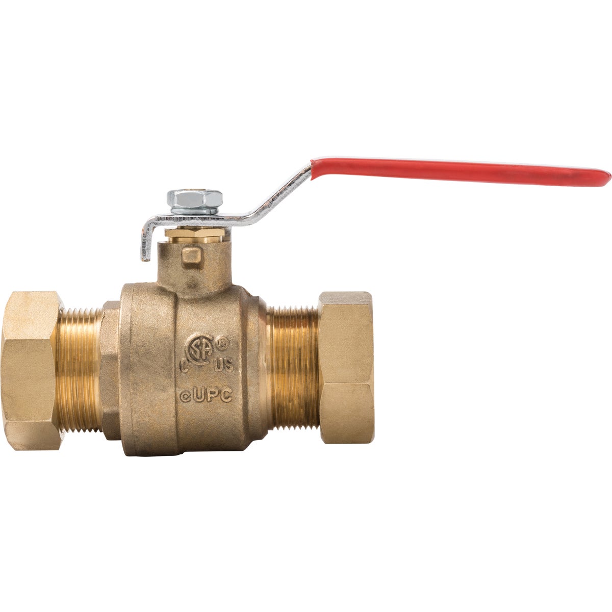 ProLine 1 In. COMP x 1 In. COMP Brass Ball Valve Image 2