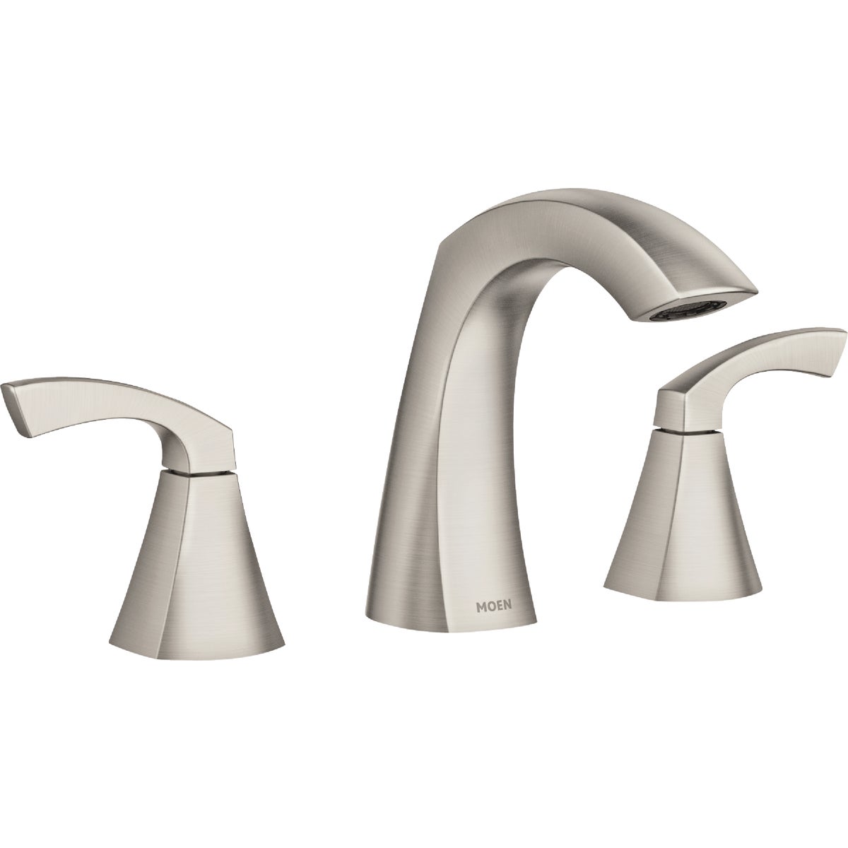 Moen Lindor 2-Handle Lever Widespread Bathroom Faucet, Spot Resist Brushed Nickel