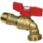 ProLine Forged Brass 1/2 In. MIP X 3/4 In. Male Hose Thread Ball Hose Bibb Image 1