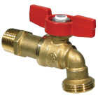 ProLine Forged Brass 3/4 In. MIP X 3/4 In. Male Hose Thread Ball Hose Bibb Image 1