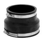 Fernco 4 In. x 4 In. Clay to Cast Iron or Plastic Reducing PVC Coupling Image 1