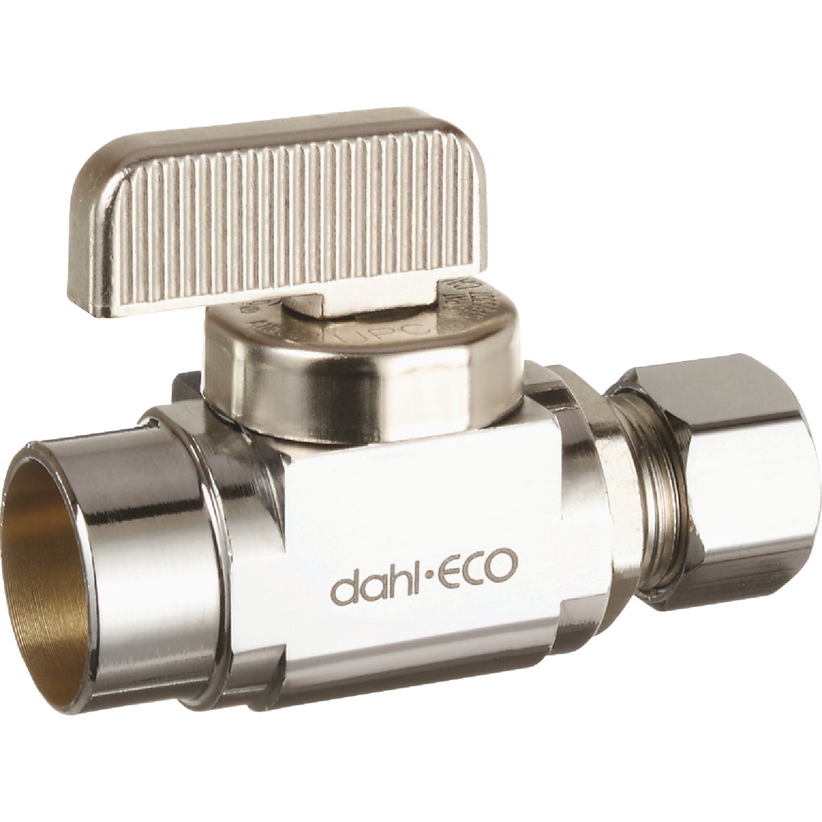 dahl 1/2 In. Female Solder x 3/8 In. OD Comp Straight Plated Supply Stop