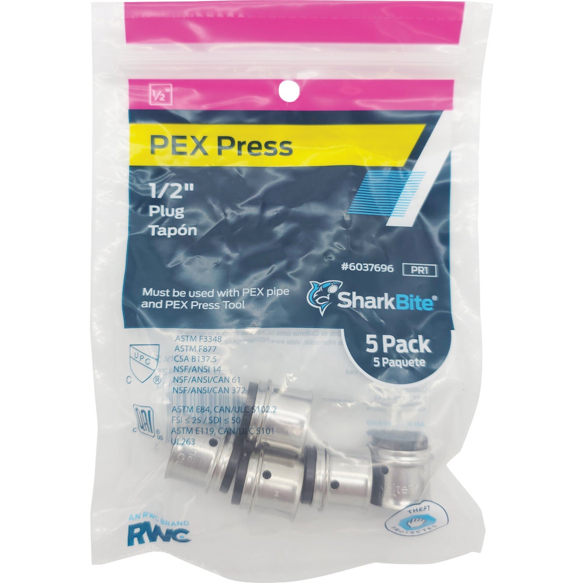 SharkBite 1/2 In. PEX Press Poly Plug (5-Pack) Image 2