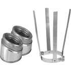 SELKIRK Sure-Temp 30 Degree 8 In. Stainless Steel Insulated Elbow Kit Image 1
