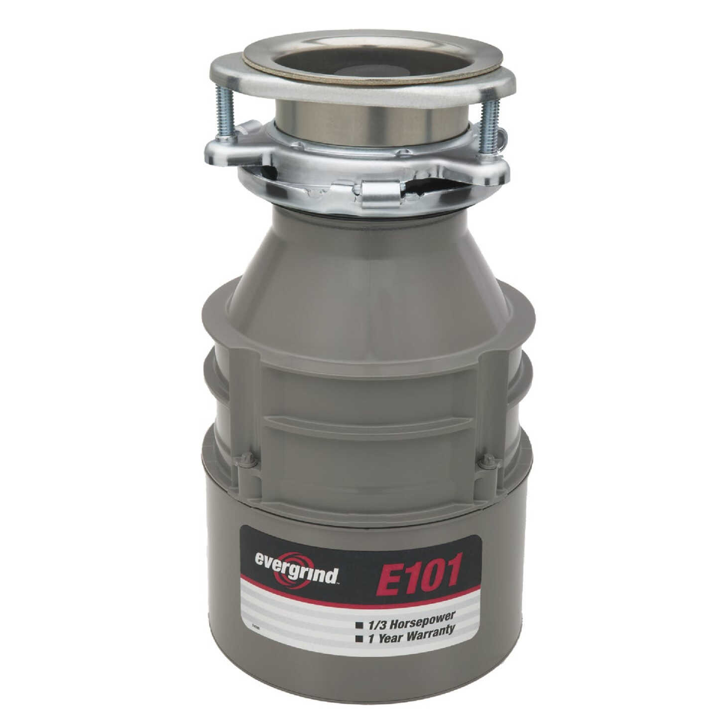 Evergrind 1/3 HP Garbage Disposer, 1 Year Warranty Image 1