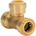 QuickFitting 1/2 In. x 1/2 In. x 1/2 In. Push-to-Connect Brass Tee Image 1