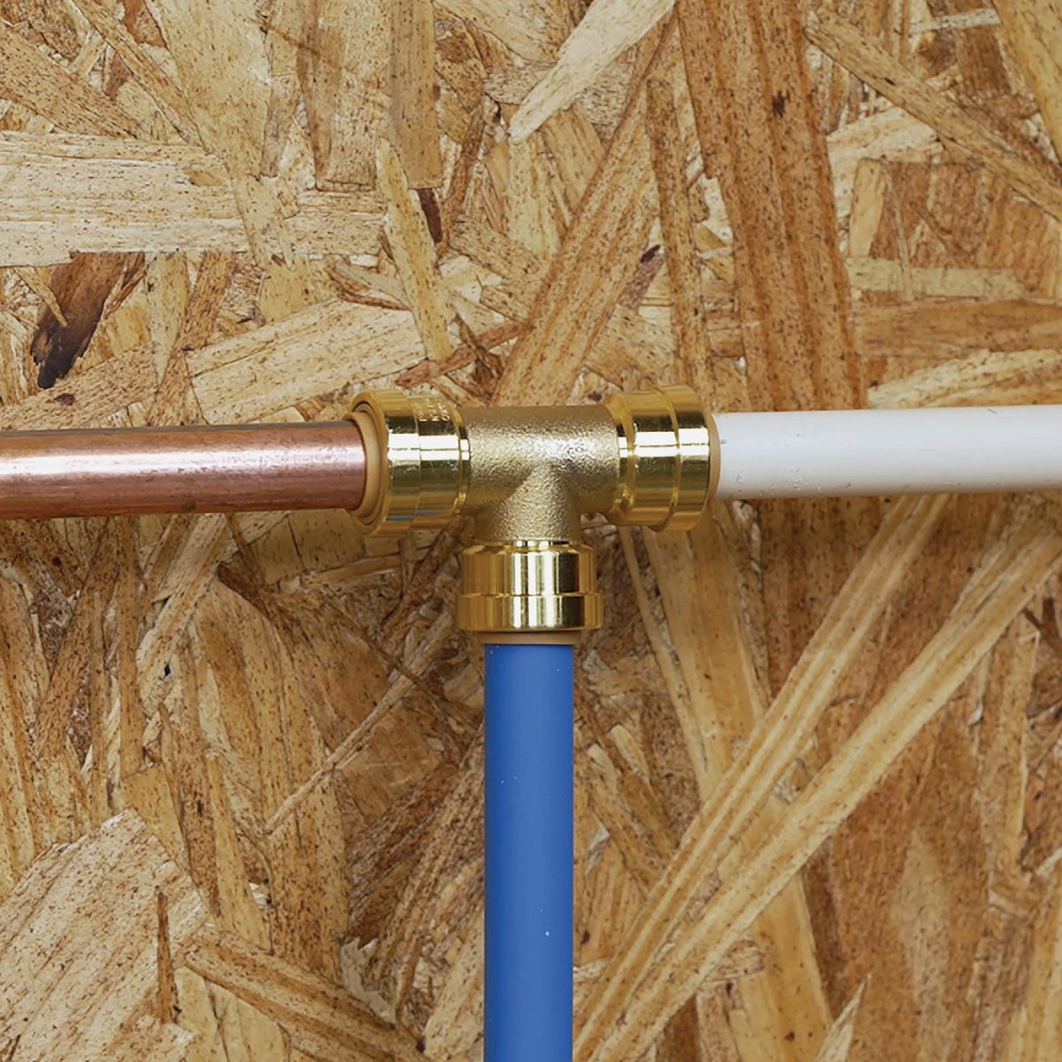 QuickFitting 1/2 In. x 1/2 In. x 1/2 In. Push-to-Connect Brass Tee Image 4