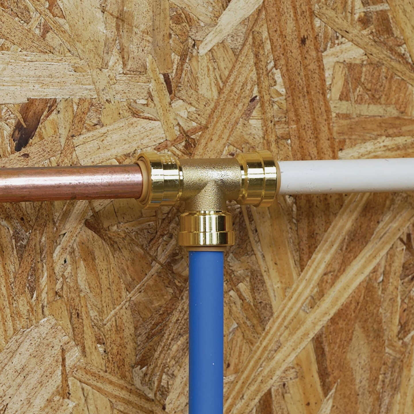 QuickFitting 1/2 In. x 1/2 In. x 1/2 In. Push-to-Connect Brass Tee Image 4