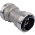 QuickFitting 3/4 In. Push-to-Connect Stainless Steel Straight Coupling Image 1