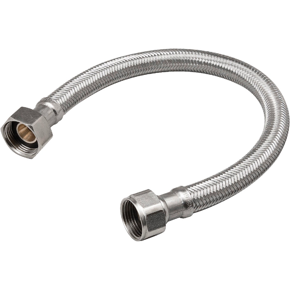 ProLine 3/4 In. FIP x 5/8 In. COMP x 18 In. Braided Stainless Steel Water Heater Connector Image 1
