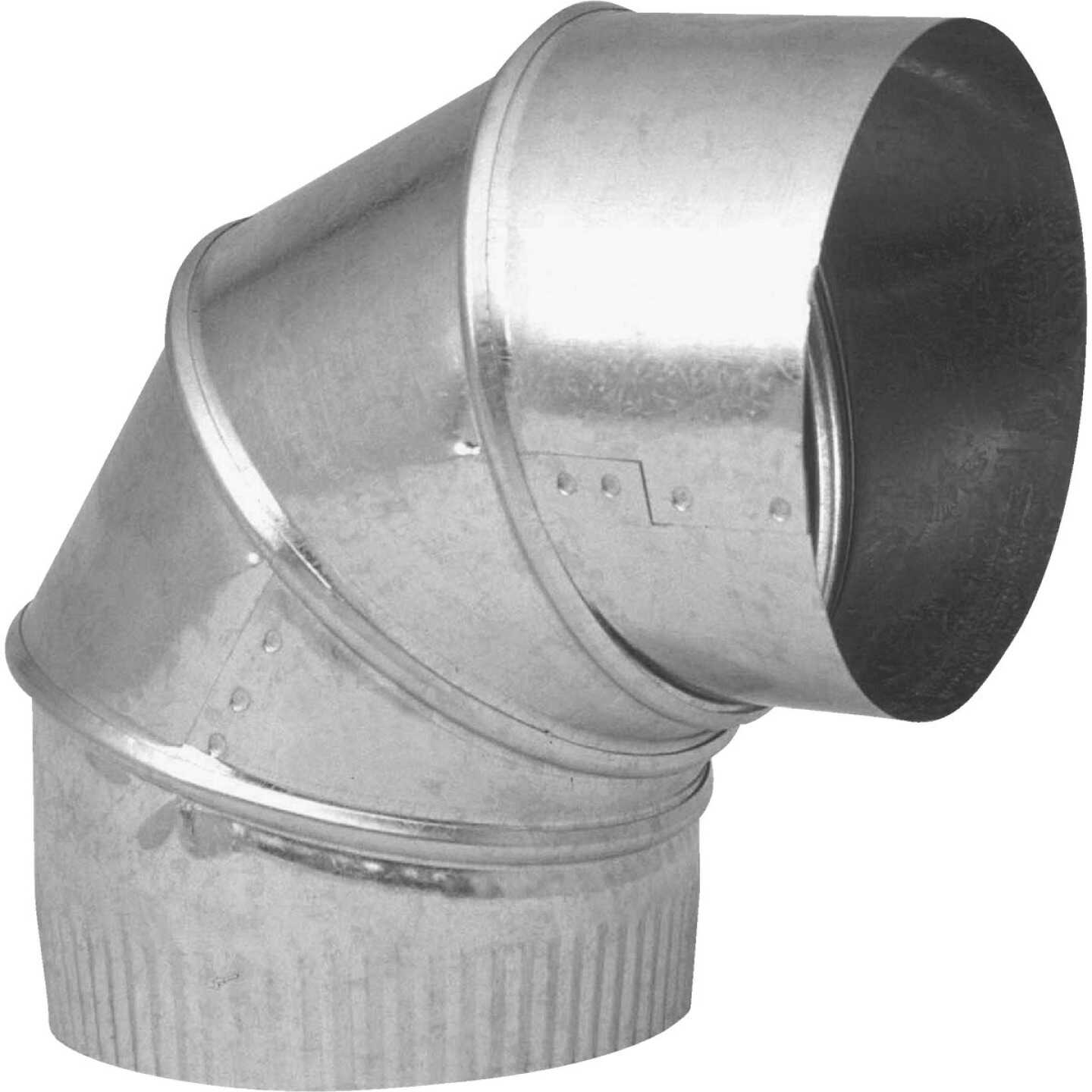 Imperial 24 Ga. 8 In. Galvanzied Adjustable Elbow Image 1