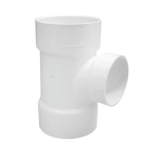 Charlotte Pipe 3 In. Sch 30 x 2 In. Sch 40 Reducing Sanitary PVC Tee Image 1